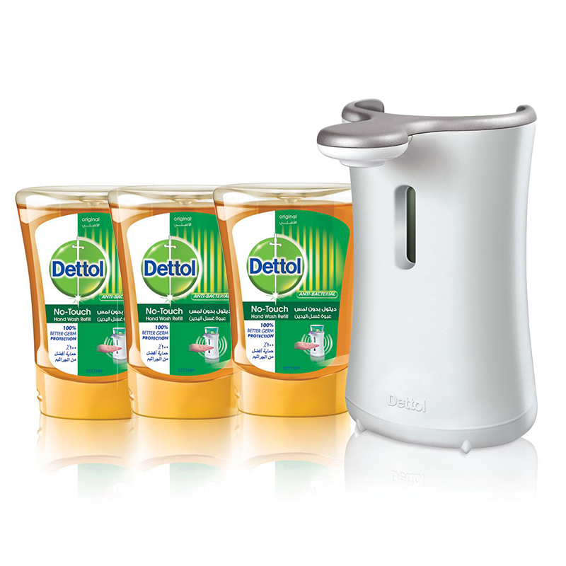 Automatic Non-Touch Handwash Set with 3 Refills