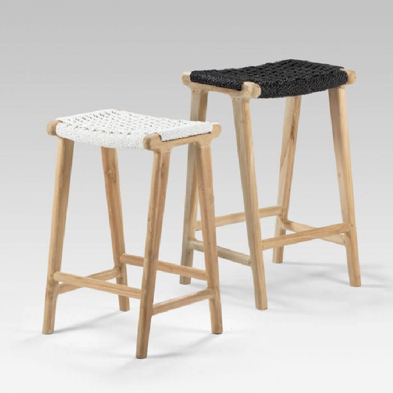 Natural Teak Wood Bar Stool