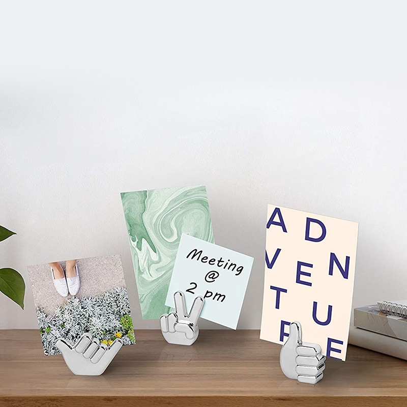 Set of 3 Handsup Playful Photo/Memo Holder