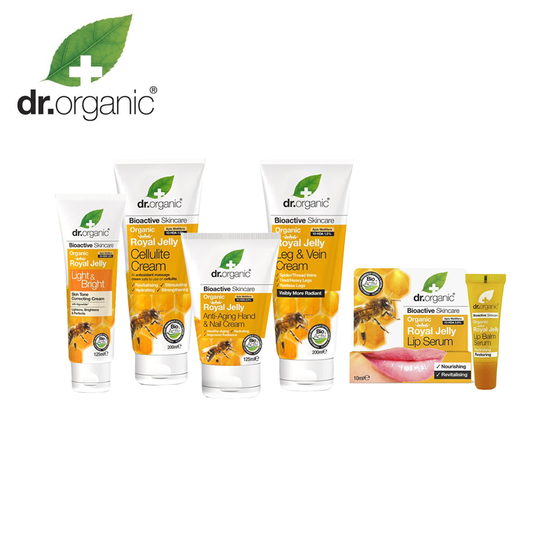Royal Jelly Body Combo (Cellulite Cream, Leg & Vein Cream, Skin Whitening Cream, Lip Balm Serum and Hand & Nail Cream)