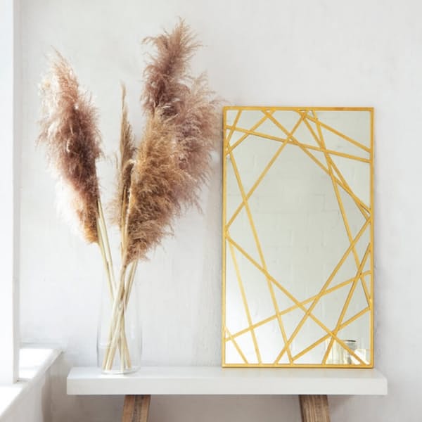 Abstract Gold Mirror