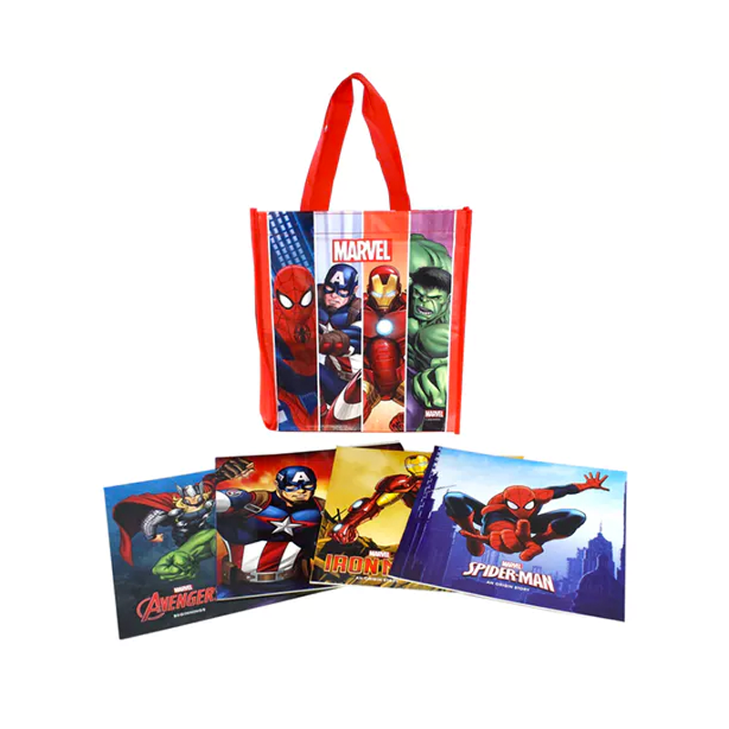 Legendary Superhero Books including Look & Find Book in Tote Bag (5 Books)