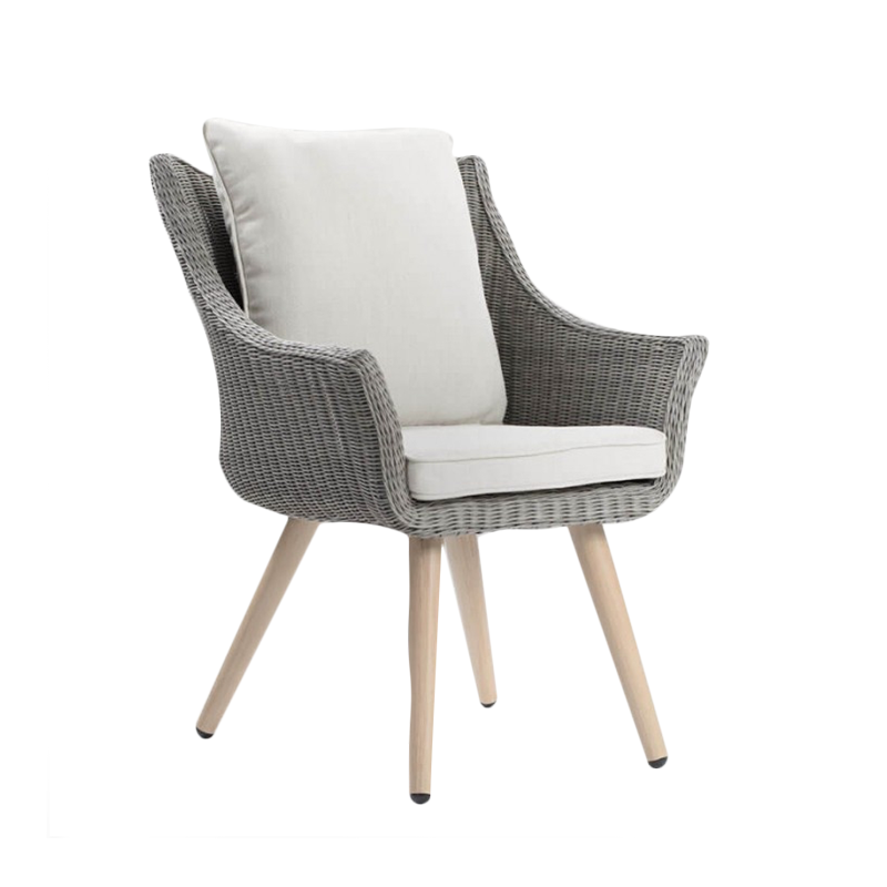 Weather Resistant PE Rattan Patio Dining Chair