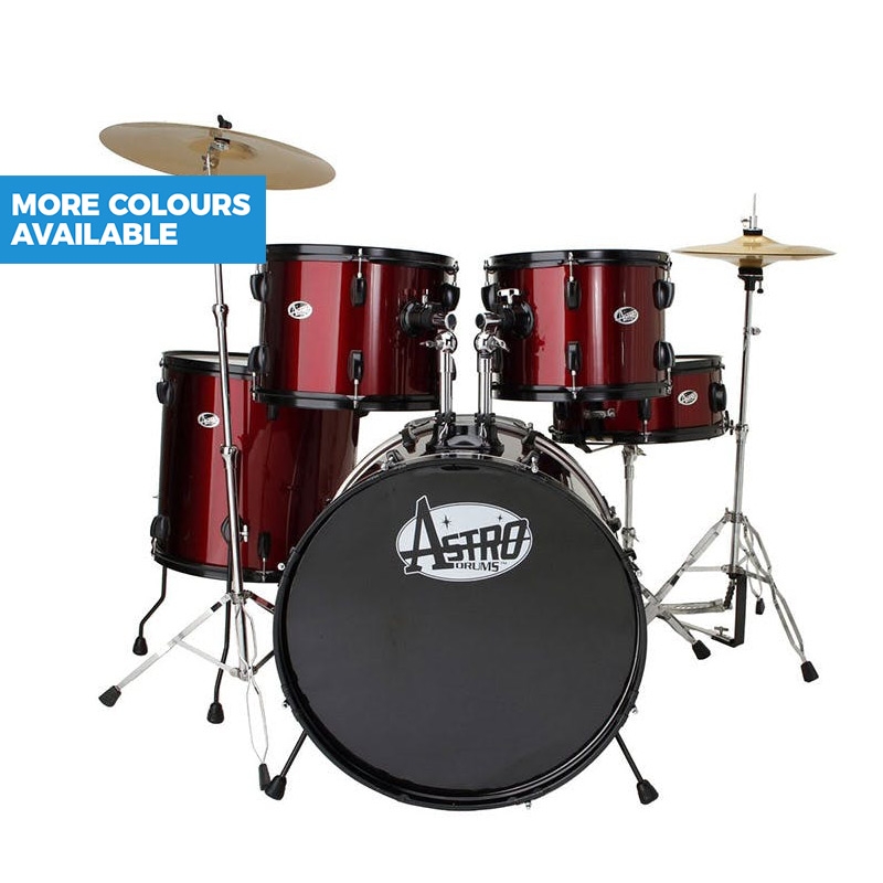 Astro 5-Piece Drum Kit w/ Throne, Hardware & Cymbals