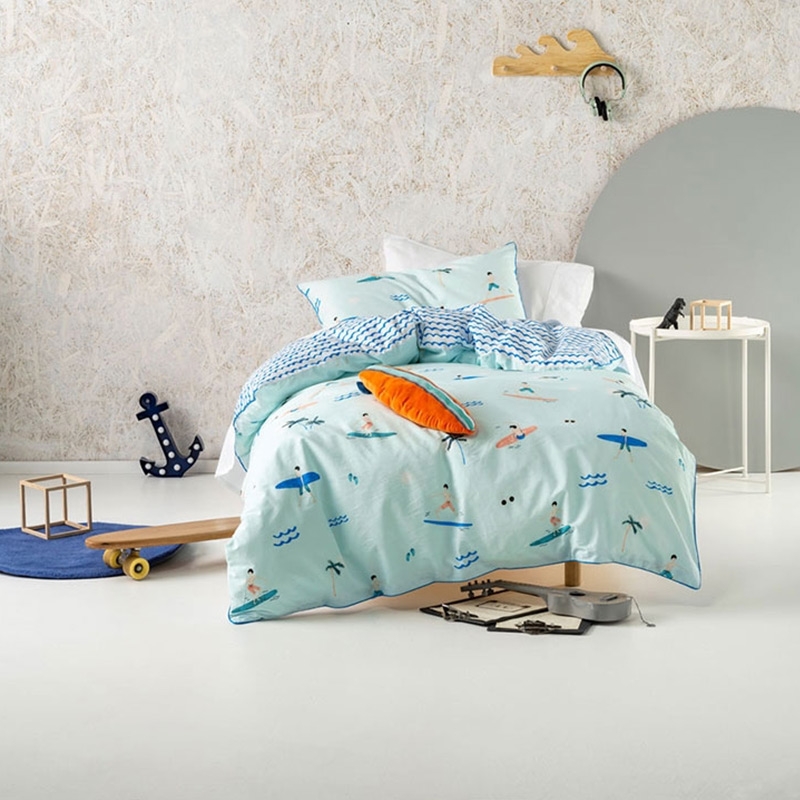 Sun and Surf Duvet Cover Set (with Standard Pillowcase/s)