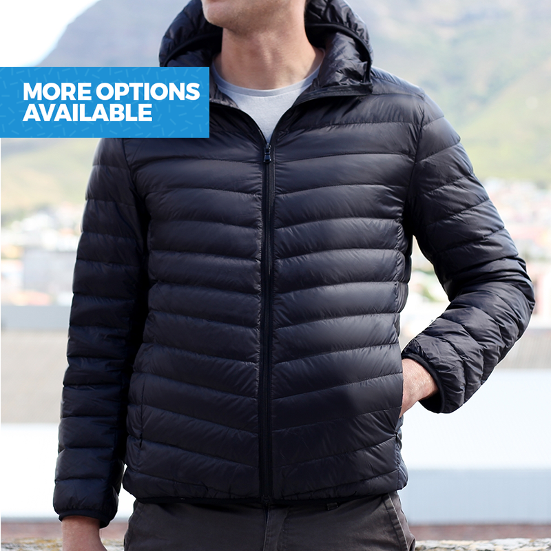 Men's Ultra-Light Genuine-Down Hooded Puffer Jackets (More Colours Available)
