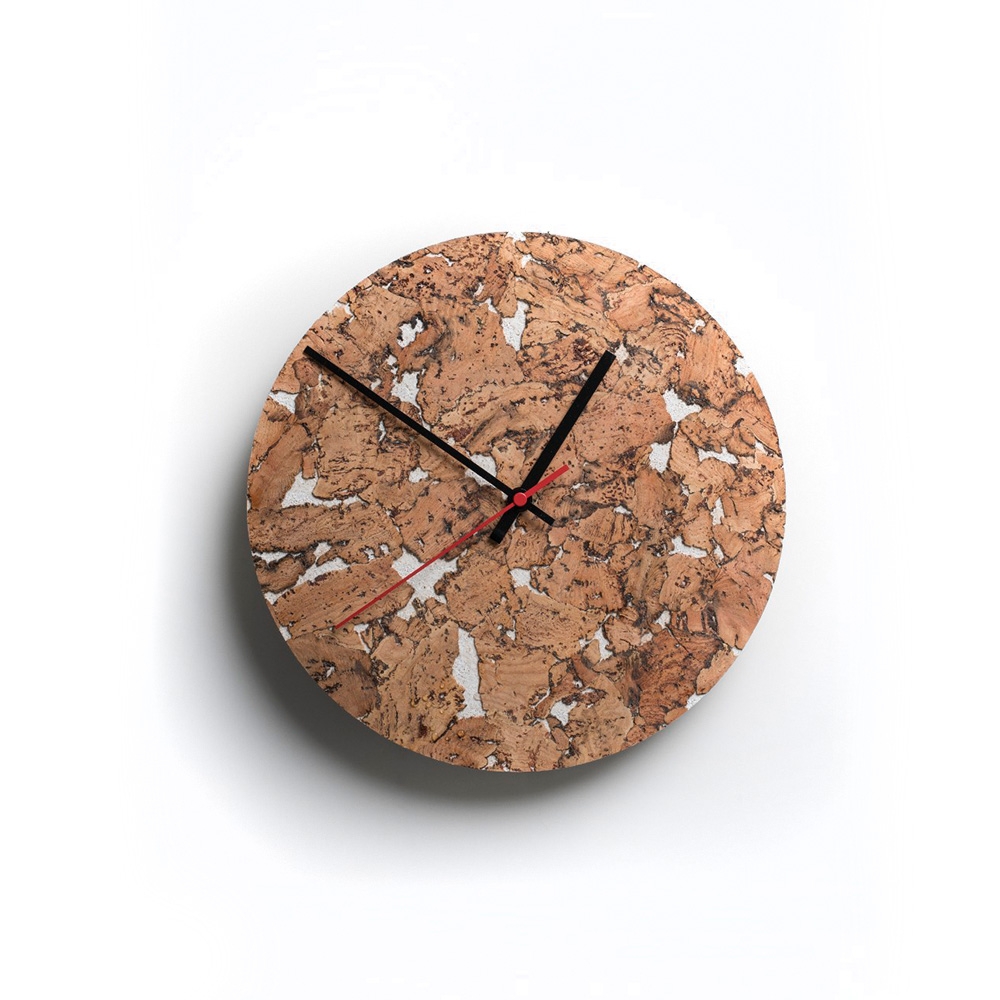 28cm Cork Round Clock