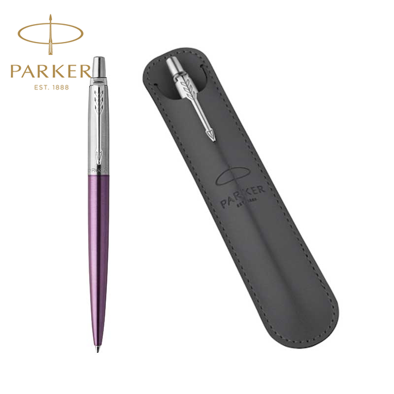 Jotter Victoria Violet Chrome Trim Ballpoint Pen with Pouch
