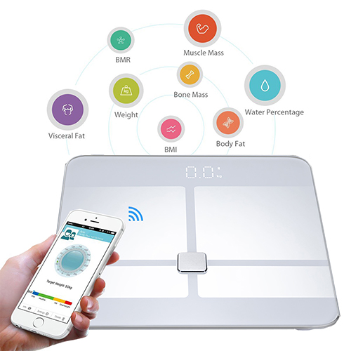 Digital Smart Wireless Body Fat Scale with iOS & Android App