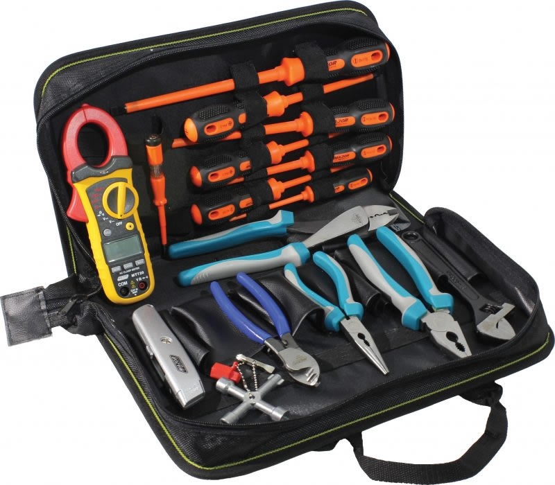 10 Piece Toolkit with Digital Clamp Meter