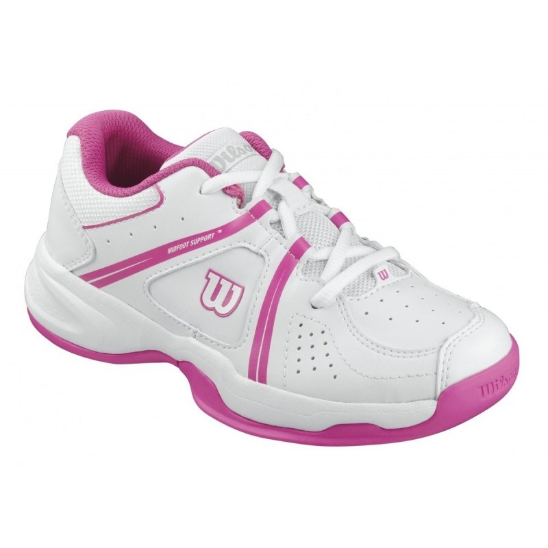 Junior Envy Tennis Shoes in Pink/White (Size 4 Available Only)