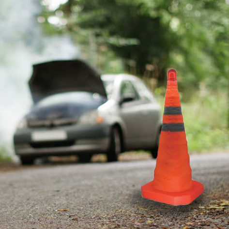 Utility Collapsible Flashing Safety Cone
