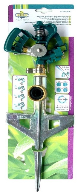 2 x Adjustable Impulse Spike Sprinkler