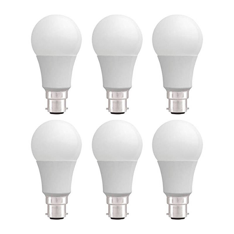 Pack of 6 x 6.5W or 10W Warm White LED Light Bulbs