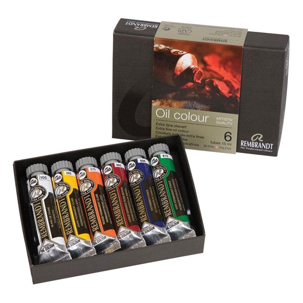 Rembrandt Oil Colour Starter Set 6 x 15ml