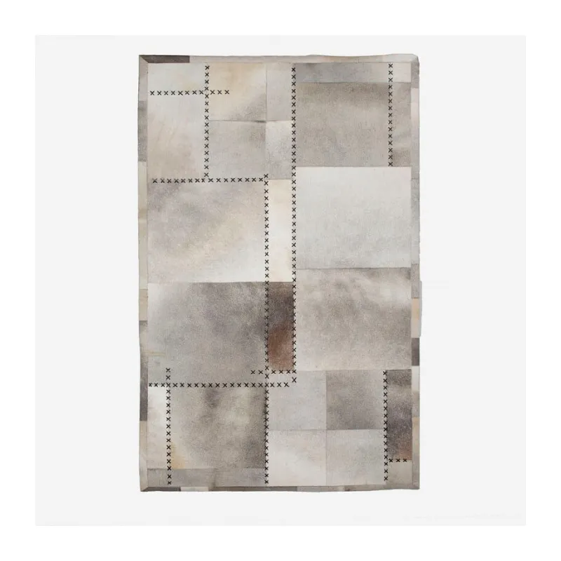 Safari Cowhide Patchwork