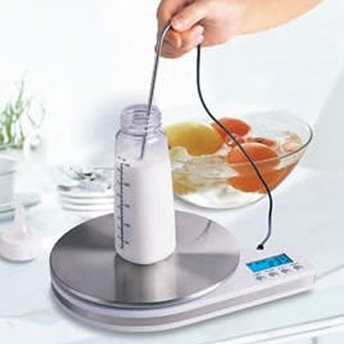 White Electronic Kitchen Scale with Sensor