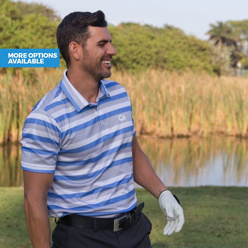 Printed and Striped Golf T-Shirts