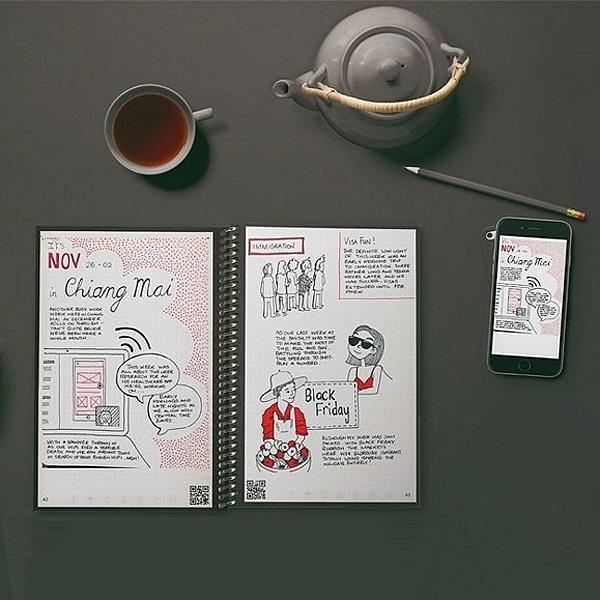 Everlast (A5 or A4) with 8 Erasable Pen set