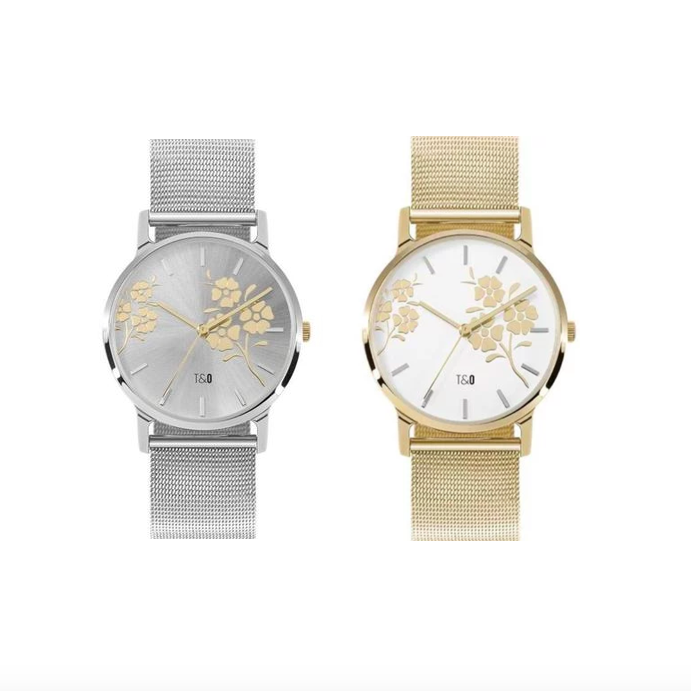 Ladies Silver or Gold Mesh Watch