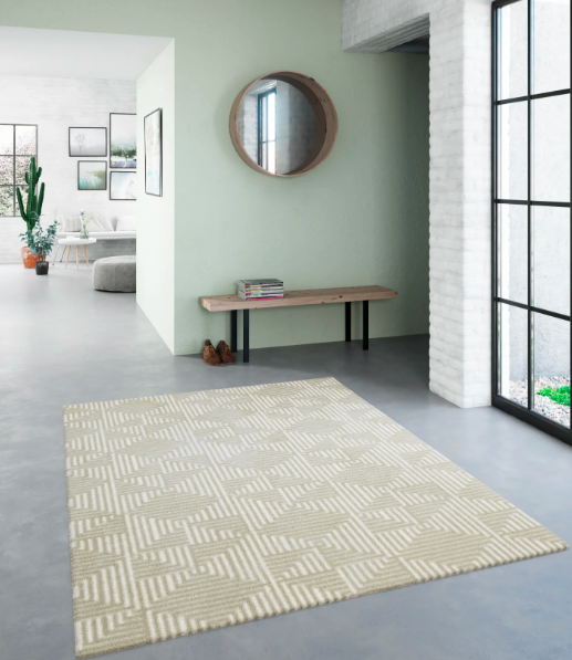 Cream Geometric Triangle