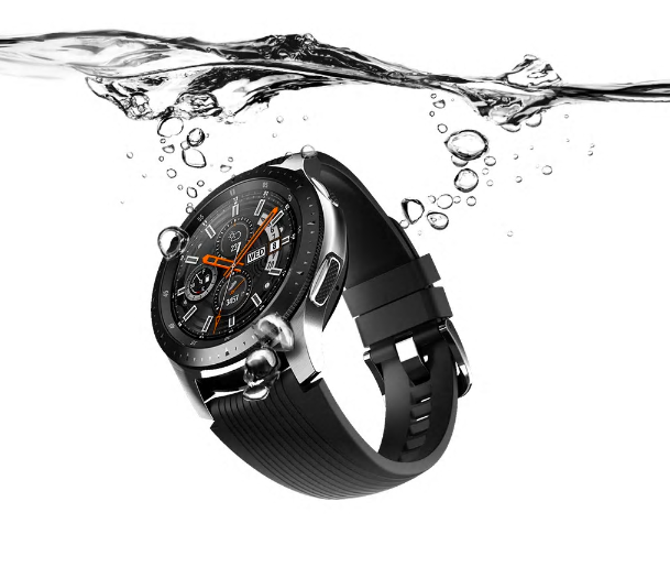 Galaxy Smart Watch with Bluetooth (42mm - Black with Black Strap)