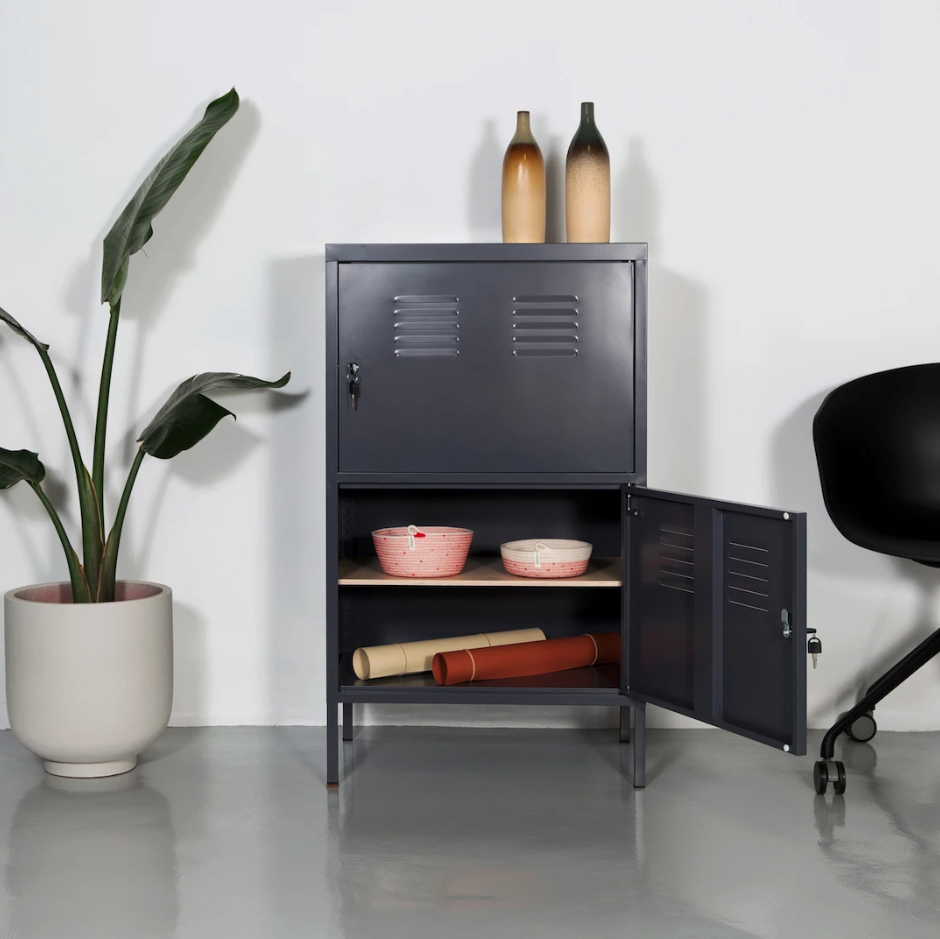 Pop Sugar Steel Two Door Storage Cabinet