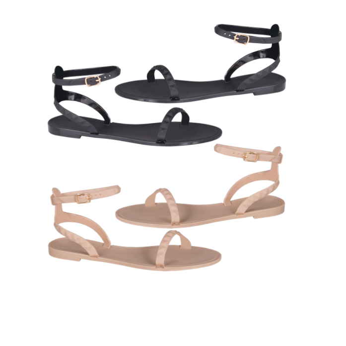 Jelly Studded Sandals