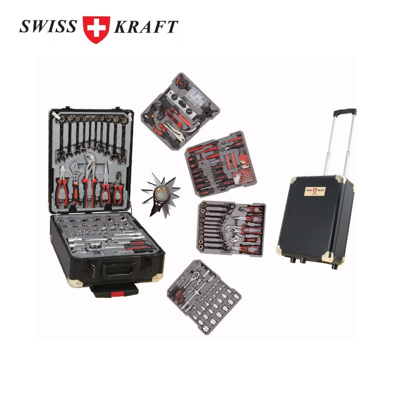 386-Piece 2018 Limited Edition Black & Gold Tool Set with Aluminium Storage Box