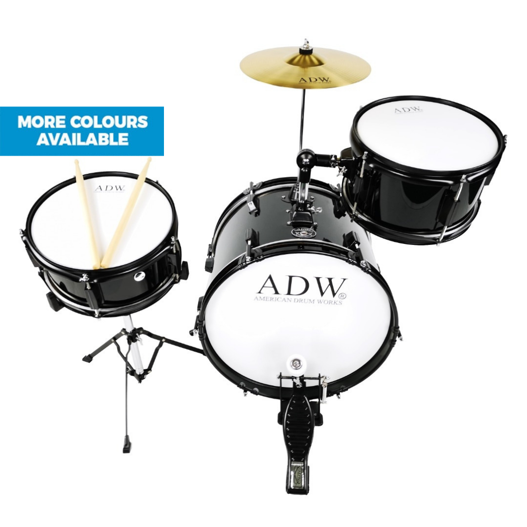 Junior 3-Piece Drum Set w/ Cymbal