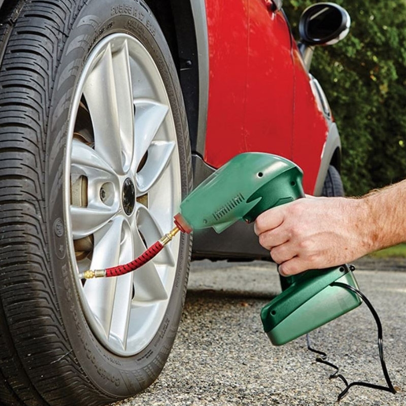 Portable Digital Hand Held Air Compressor with Built in Light