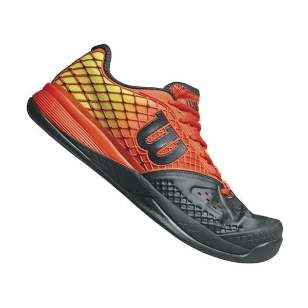 Men's Rush Pro Glide Tennis Shoes- Black/Orange