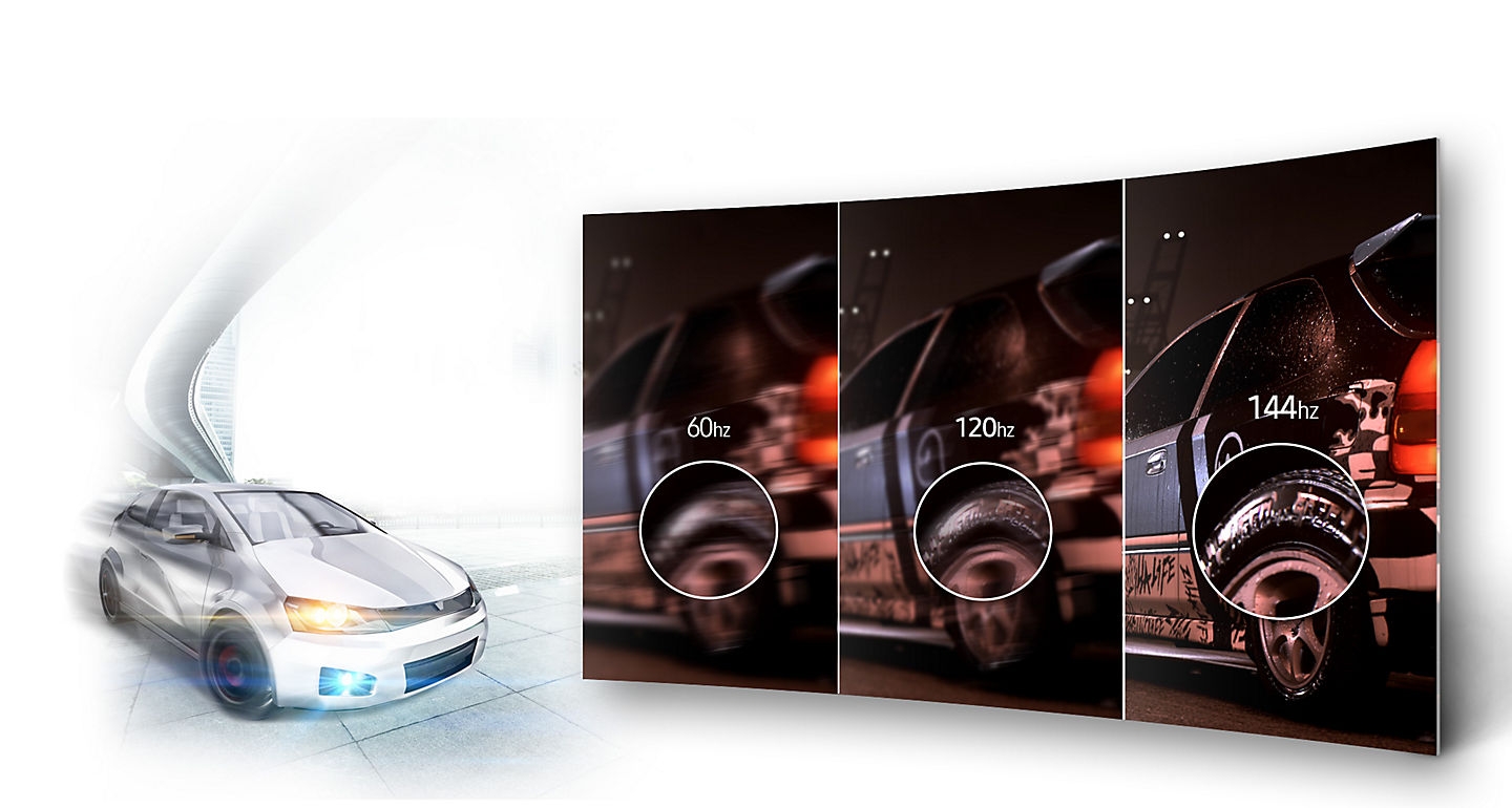 144 hz screen refresh rate for flawlessly smooth gaming