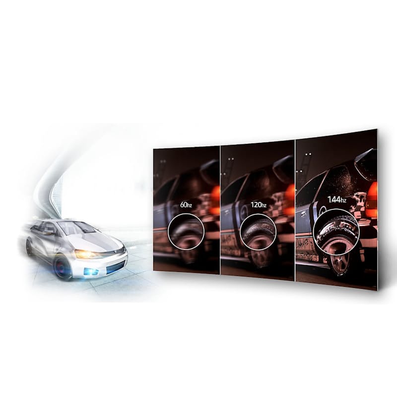 144 hz screen refresh rate for flawlessly smooth gaming